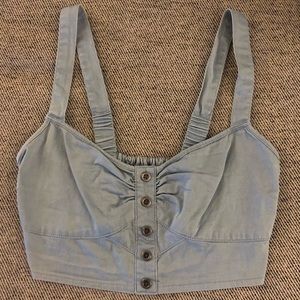 Kirra || Button Down Crop Top